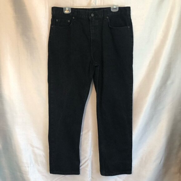 Mens  Regular Fit Black Jeans - Picture 10 of 10